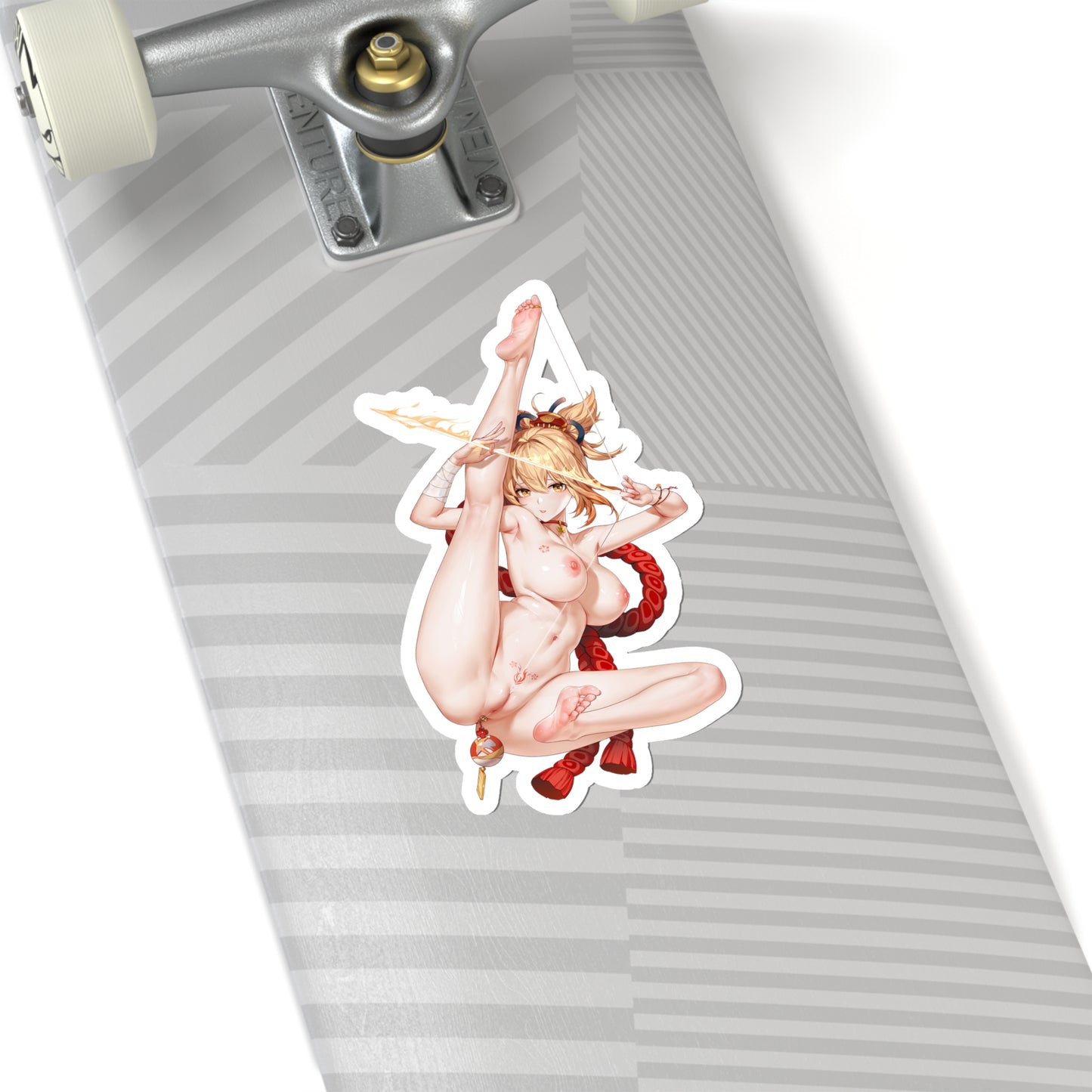 Lewd Yoimiya Sticker | Yoimiya Sticker | Sexy Anime Sticker | Lewd Anime Sticker | Waifu | Otaku | Genshin Impact | Bow | Arrow | Blond Hair | Feet