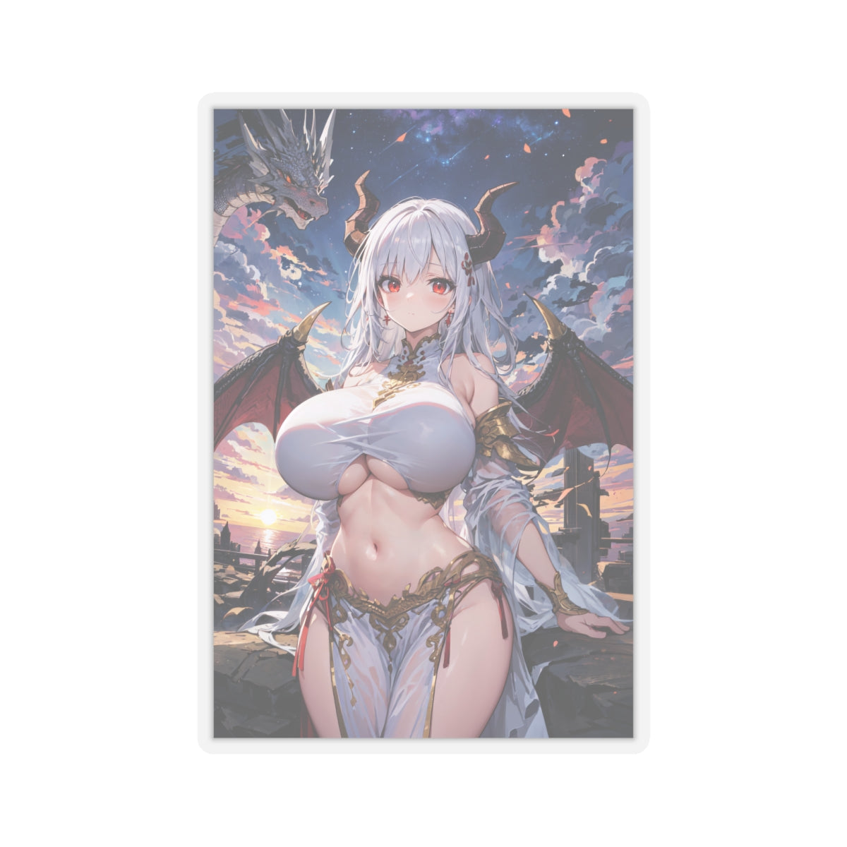 Sexy Succubus Sticker | Dragon Girl | Hentai | Oppai