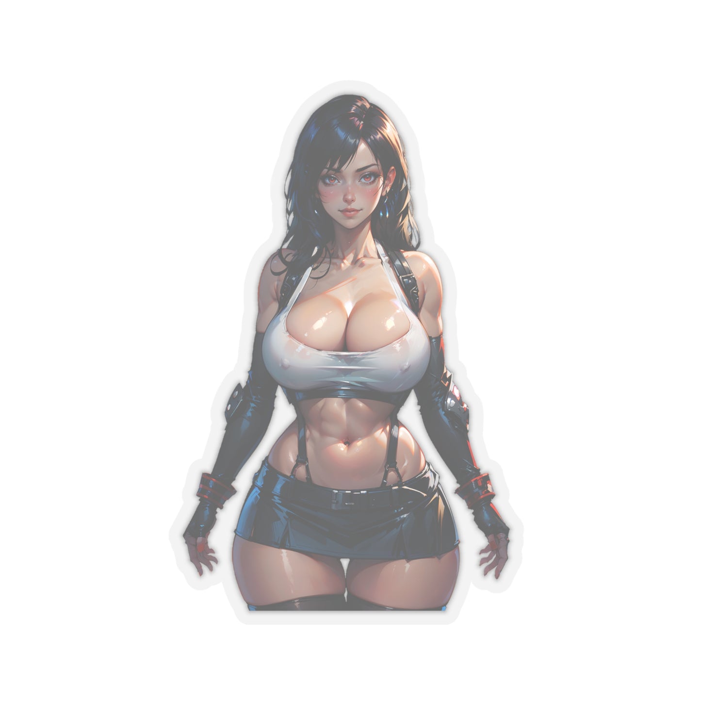 Sexy Tifa Sticker | Sexy Anime Sticker | Lewd Sticker | Lewd Anime Sticker | Fantasy Sticker | Retro Video Game