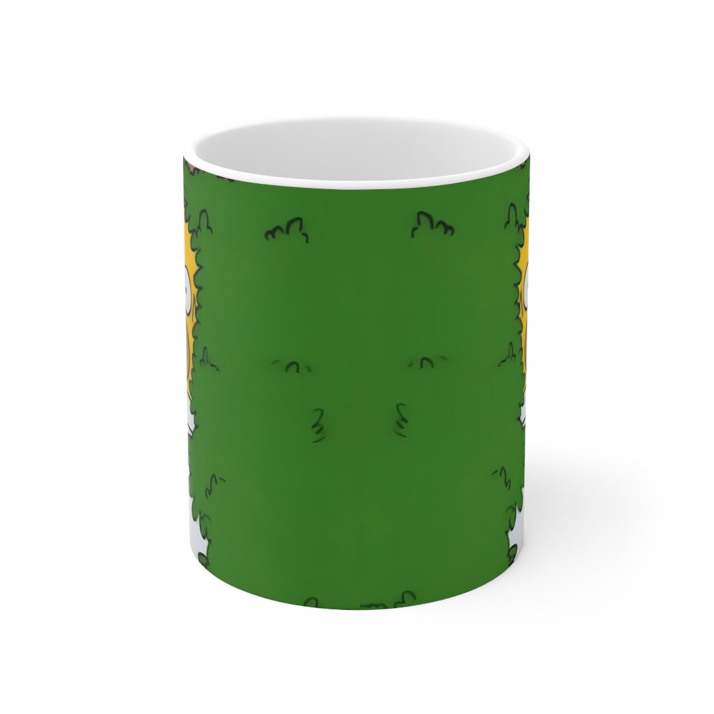 Homer Simpson Mug | Homer Backing Into Bush Meme Mug | Funny Mug | The Simpsons | Meme Mug