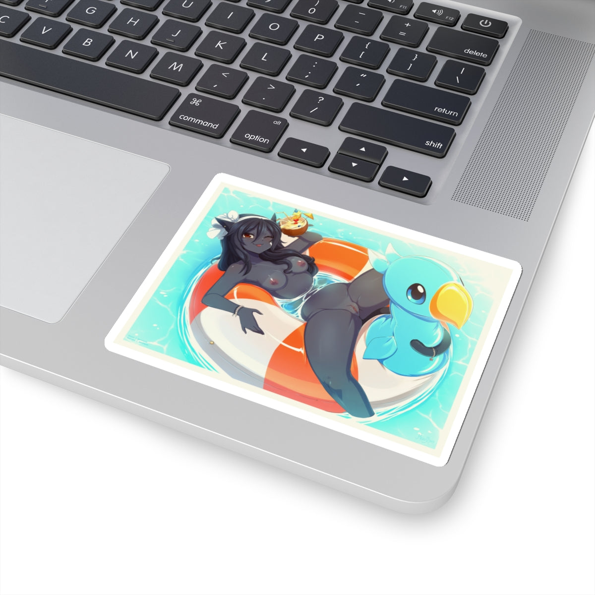 Sexy Anime Sticker | Monster Girl | Brown Skin | Cat Ears | Pussy | Lewd Anime Sticker | Hentai Sticker