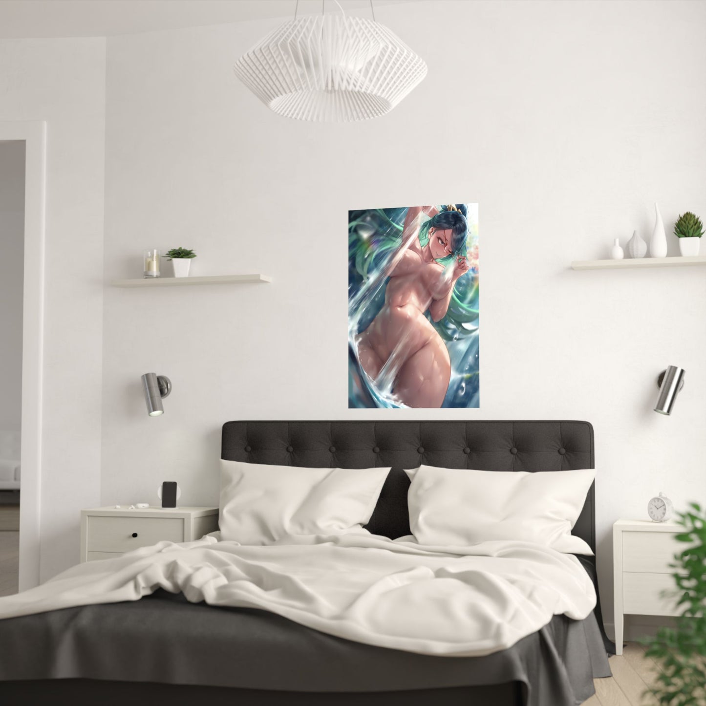 Nude Waifus Poster | Ecchi | Waterfall
