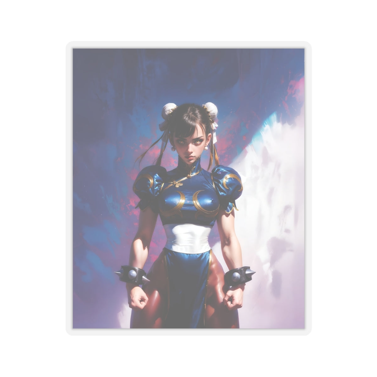 Sexy Fighter Waifu Sticker | Hentai | Oppai