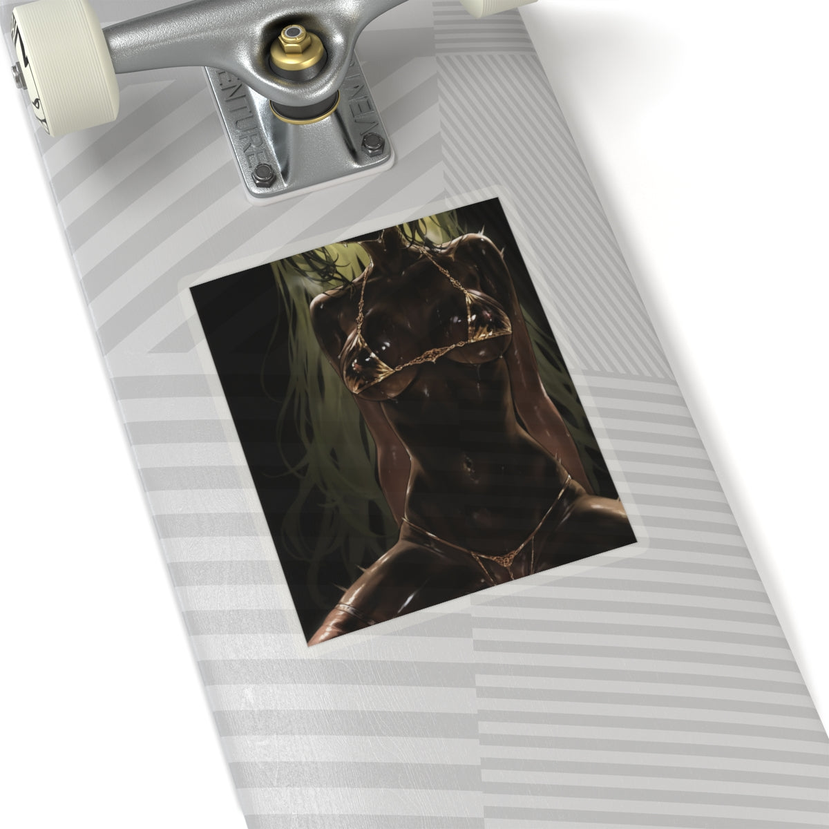 Sexy Waifu Sticker | Black | Hentai | Oppai