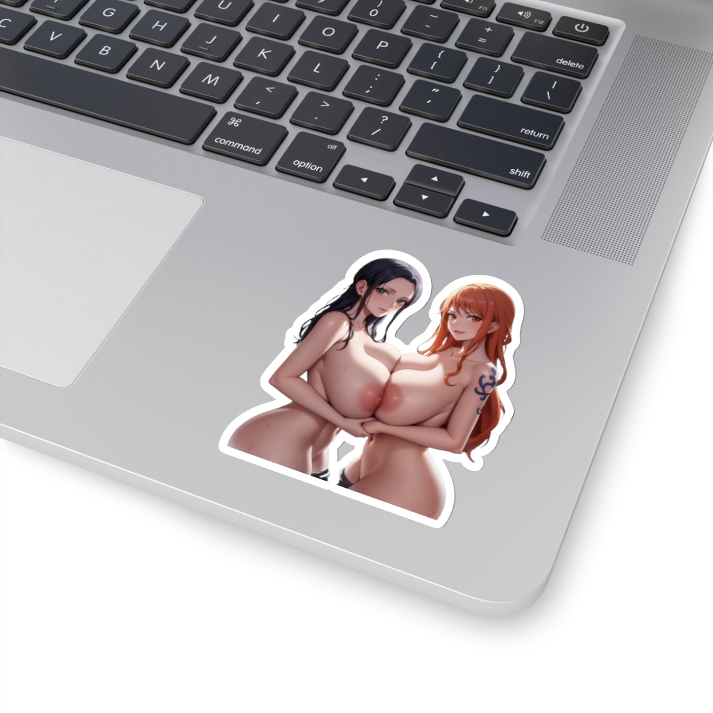 Lewd Nami And Robin Sticker | Huge Tits | Boobs Pressed Together | Yuri | Lesbian | Lewd Anime Sticker | Sexy Anime Sticker | Big Boobs