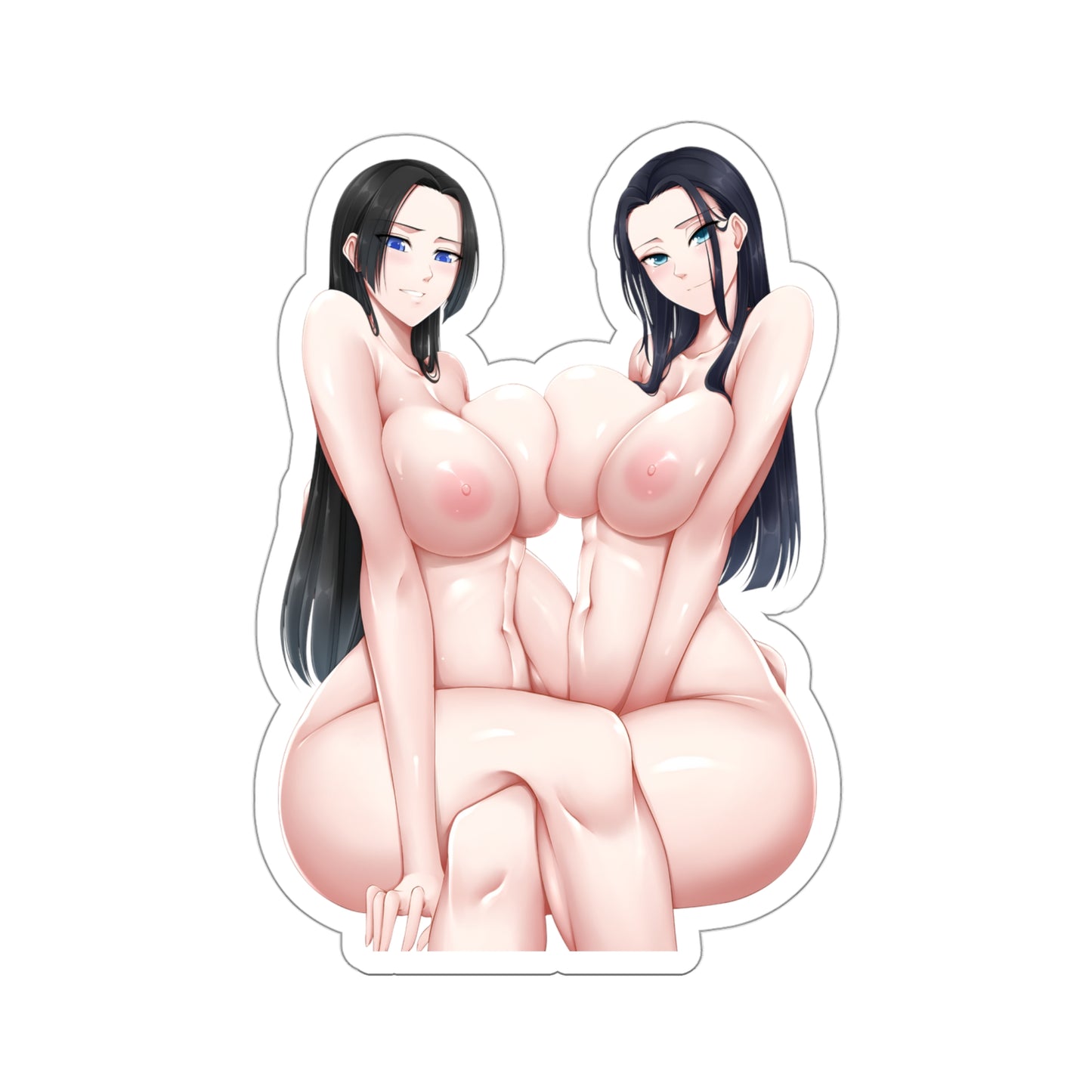 Sexy Anime Sticker | Boa Hancock | Nico Robin | Lewd Anime Sticker | Lewd Sticker | Sexy Waifu Sticker | Yuri | Lesbian