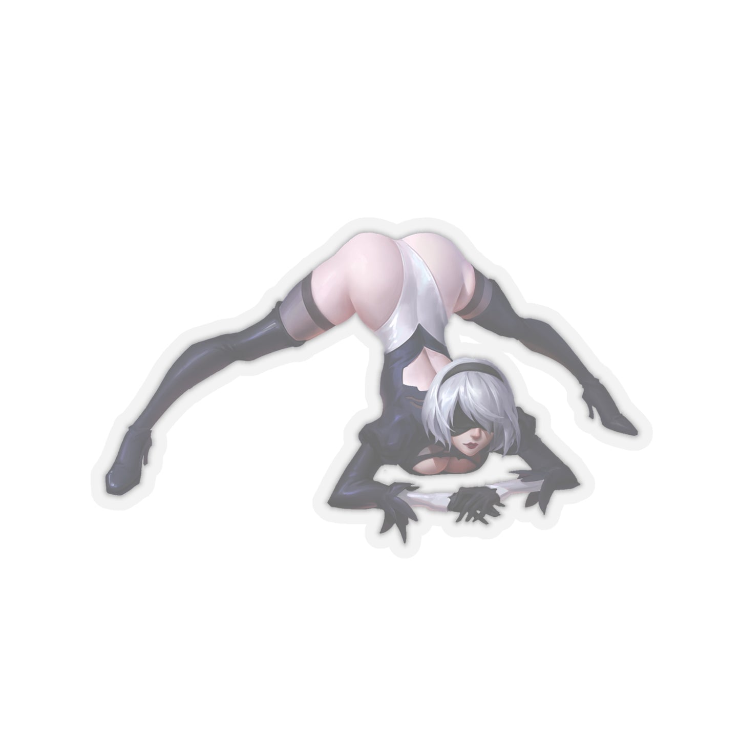 Lewd 2b Sticker | Jack-o Challenger | Sexy Ass | 2b Sticker | Sexy Anime Sticker | Lewd | Waifu | Otaku | Nier Automata | Heels