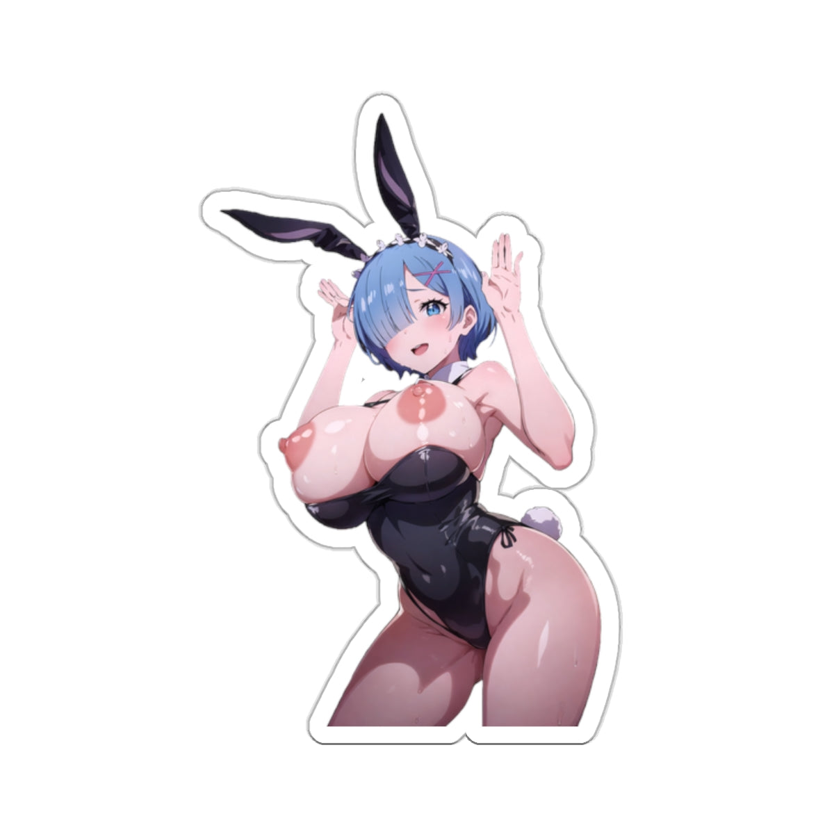 Sexy Anime Sticker | Rem | Lewd Anime Sticker | Lewd Sticker | Sexy Waifu Sticker | Re Zero | Bunny Costume | Bunny Ears | kospeko