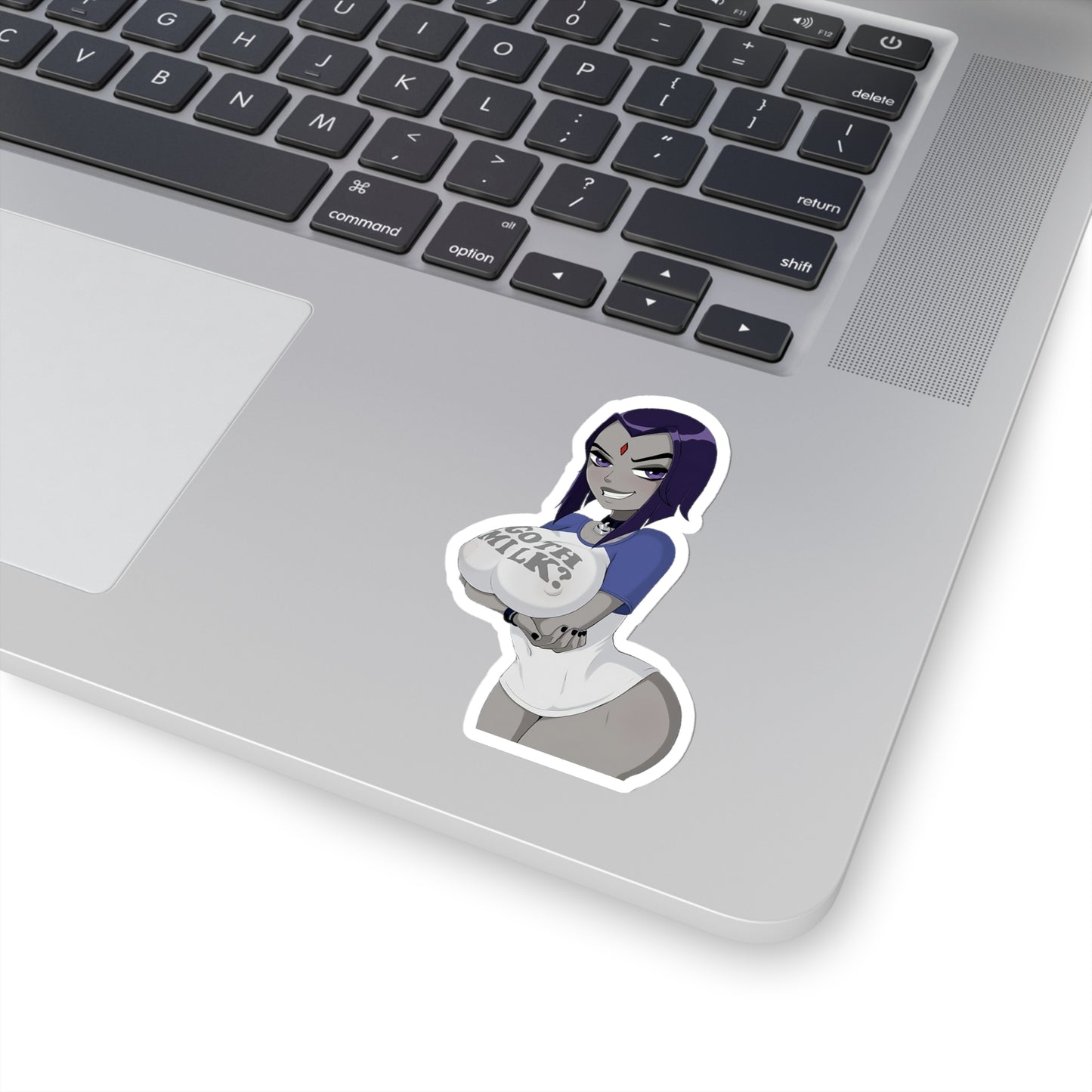 Lewd Raven Sticker | Big Boobs | Goth Milk | Sexy Raven Sticker | Sexy Anime Sticker | Lewd Anime Sticker | Otaku | Waifu | Ecchi | Emo | Goth