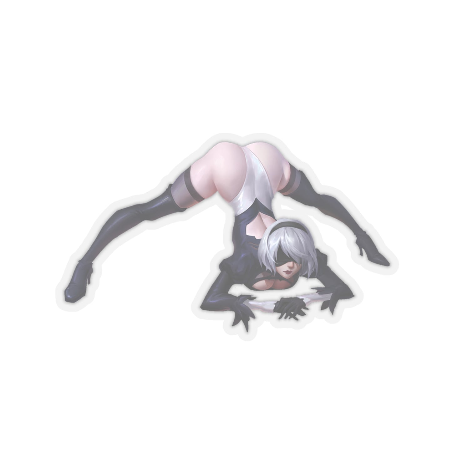 Lewd 2b Sticker | Jack-o Challenger | Sexy Ass | 2b Sticker | Sexy Anime Sticker | Lewd | Waifu | Otaku | Nier Automata | Heels