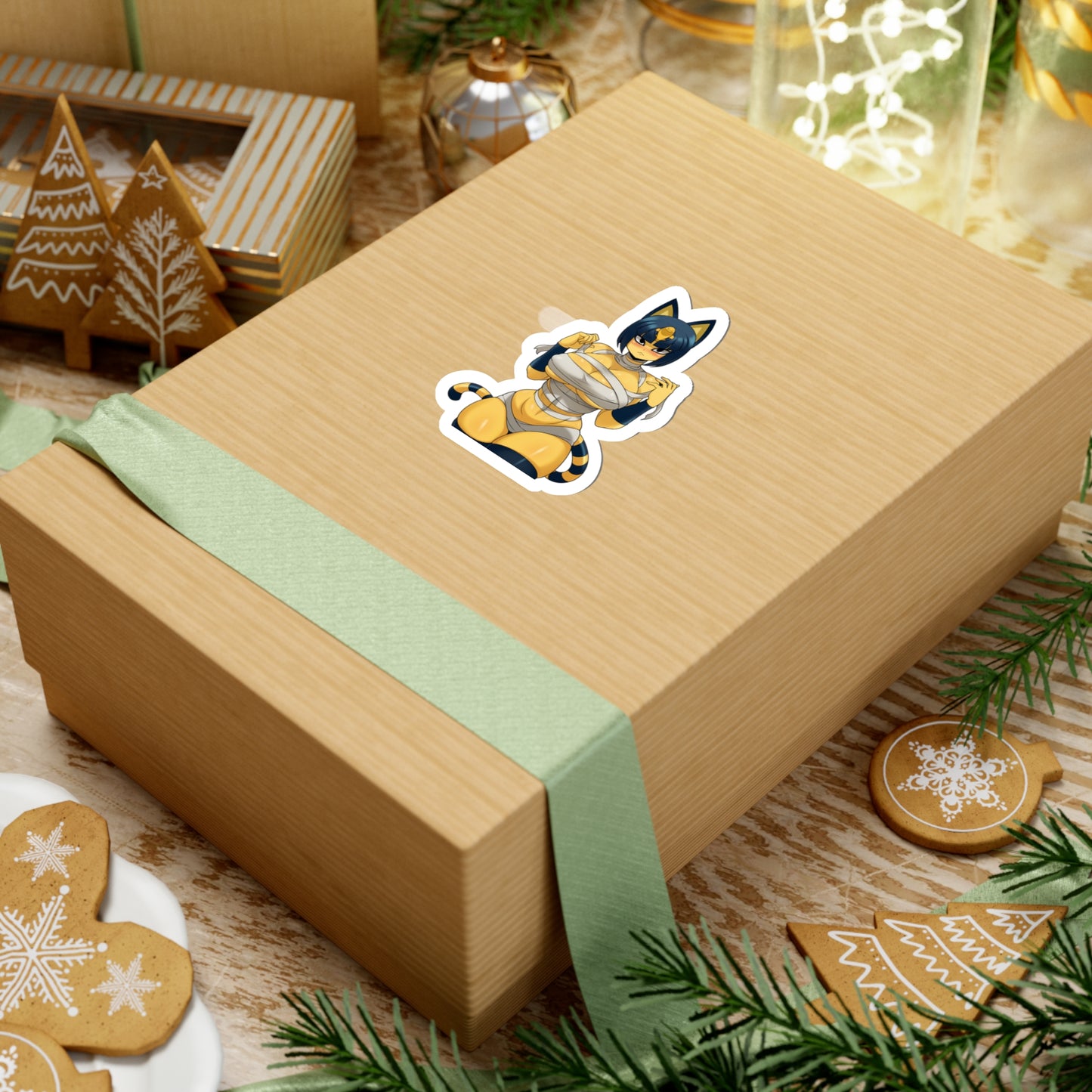 Lewd Ankha Sticker | Kiss-Cut Sticker | Sexy Anime Sticker | Lewd Anime Sticker | Lewd | Waifu | Otaku | Furry