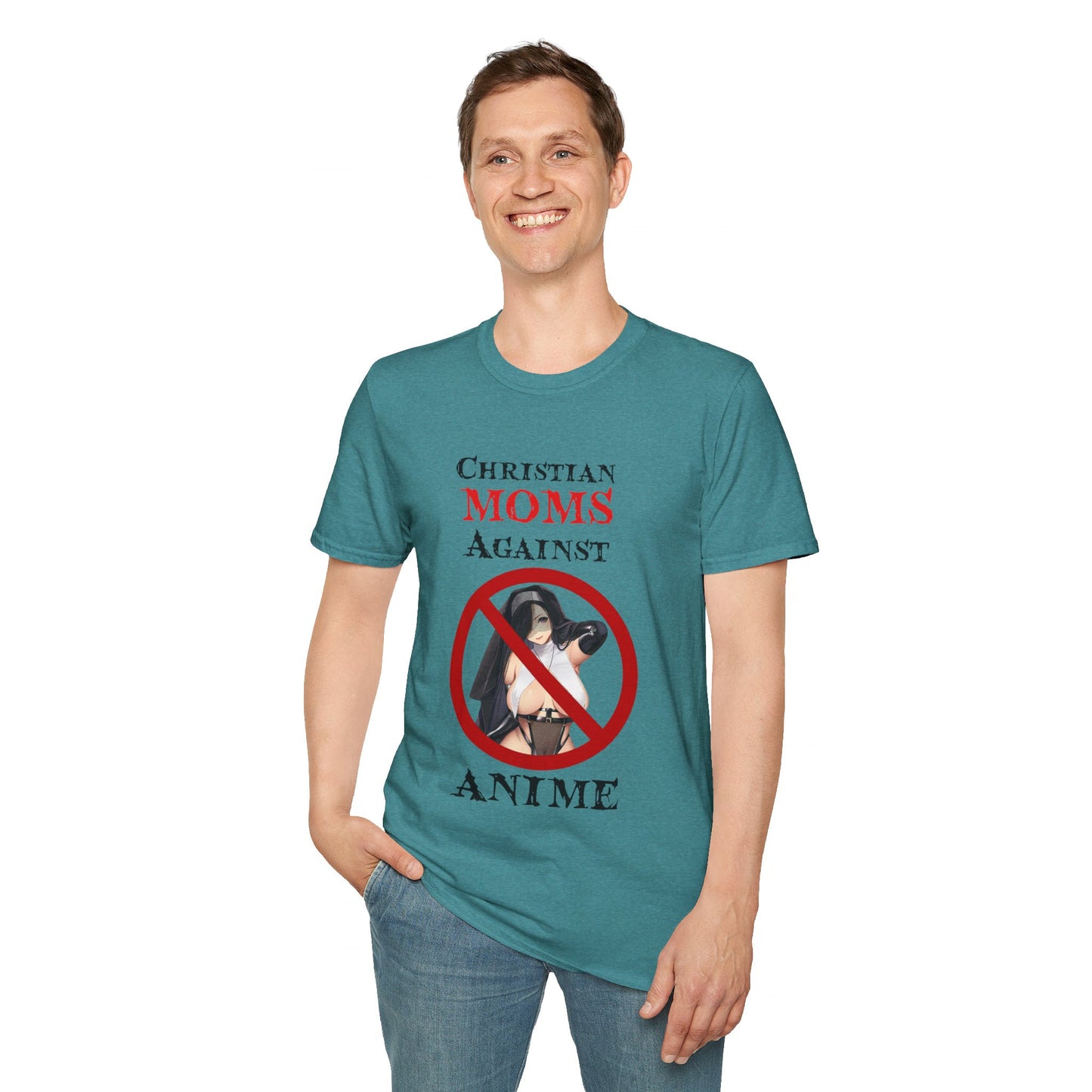 Christian Moms Against Anime | Funny Anime Shirt | Funny Tee | Weeb | Otaku | Funny