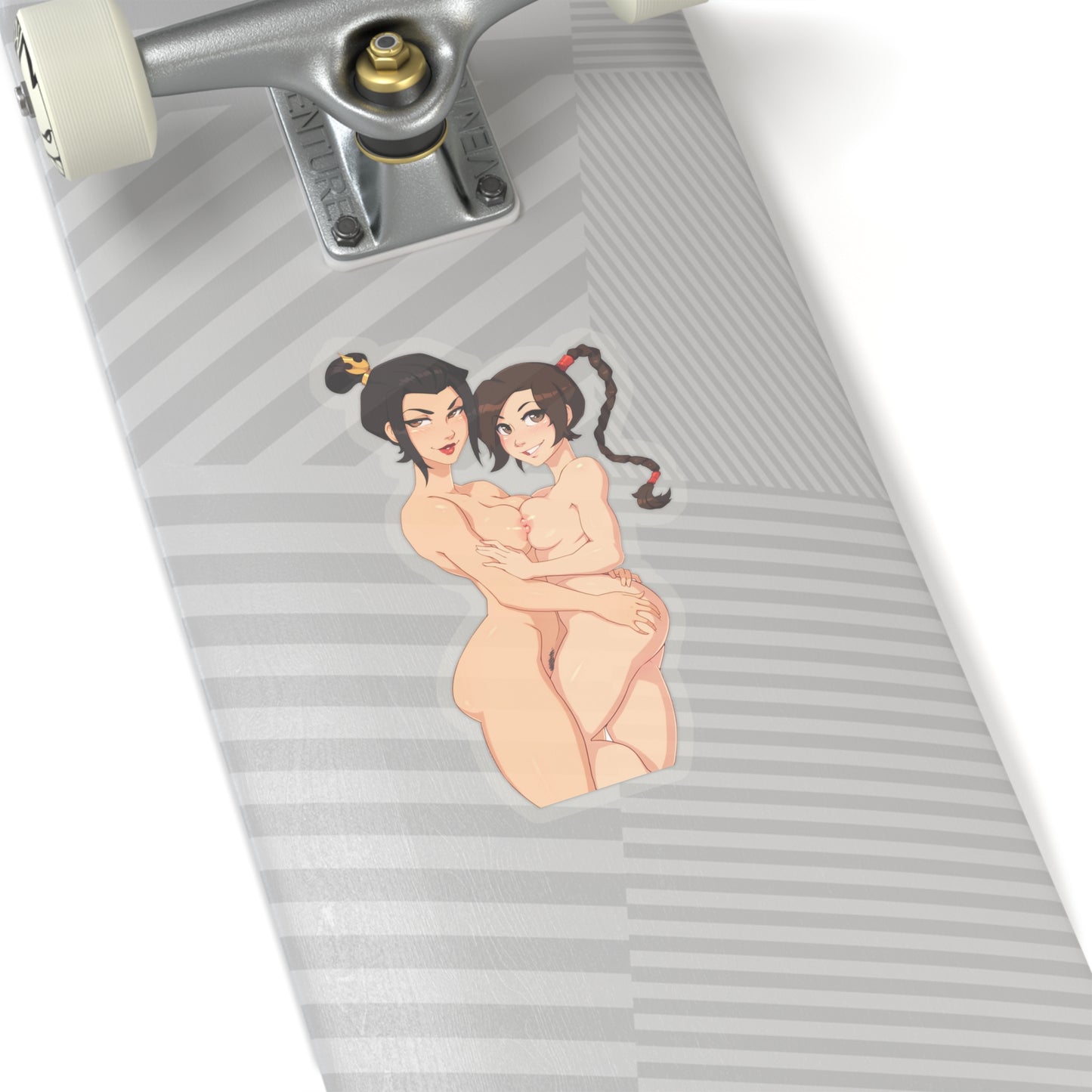 Lewd Azula and Ty Lee Sticker | Tits | Kiss-Cut Sticker | Avatar Sticker | Uncensored Anime | Lesbian | Yuri | Sexy Anime Sticker | Lewd Anime Sticker | Otaku | Waifu | Naked Anime Girls