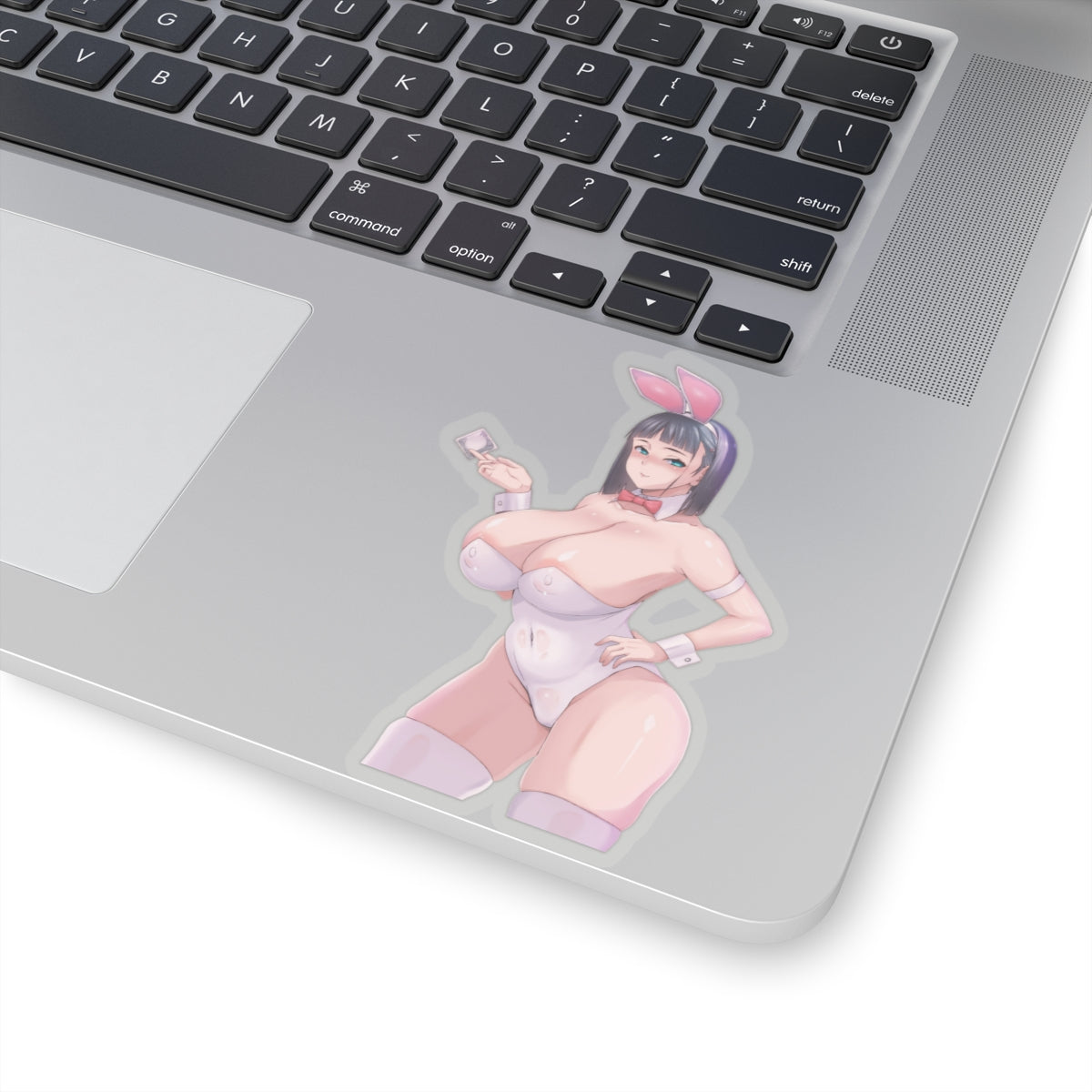 Lewd Anime Girl Sticker | Hentai Sticker | Lewd | Rule 34 | Otaku | Waifu | Leather | Bunny Costume | Condom | Big Tits
