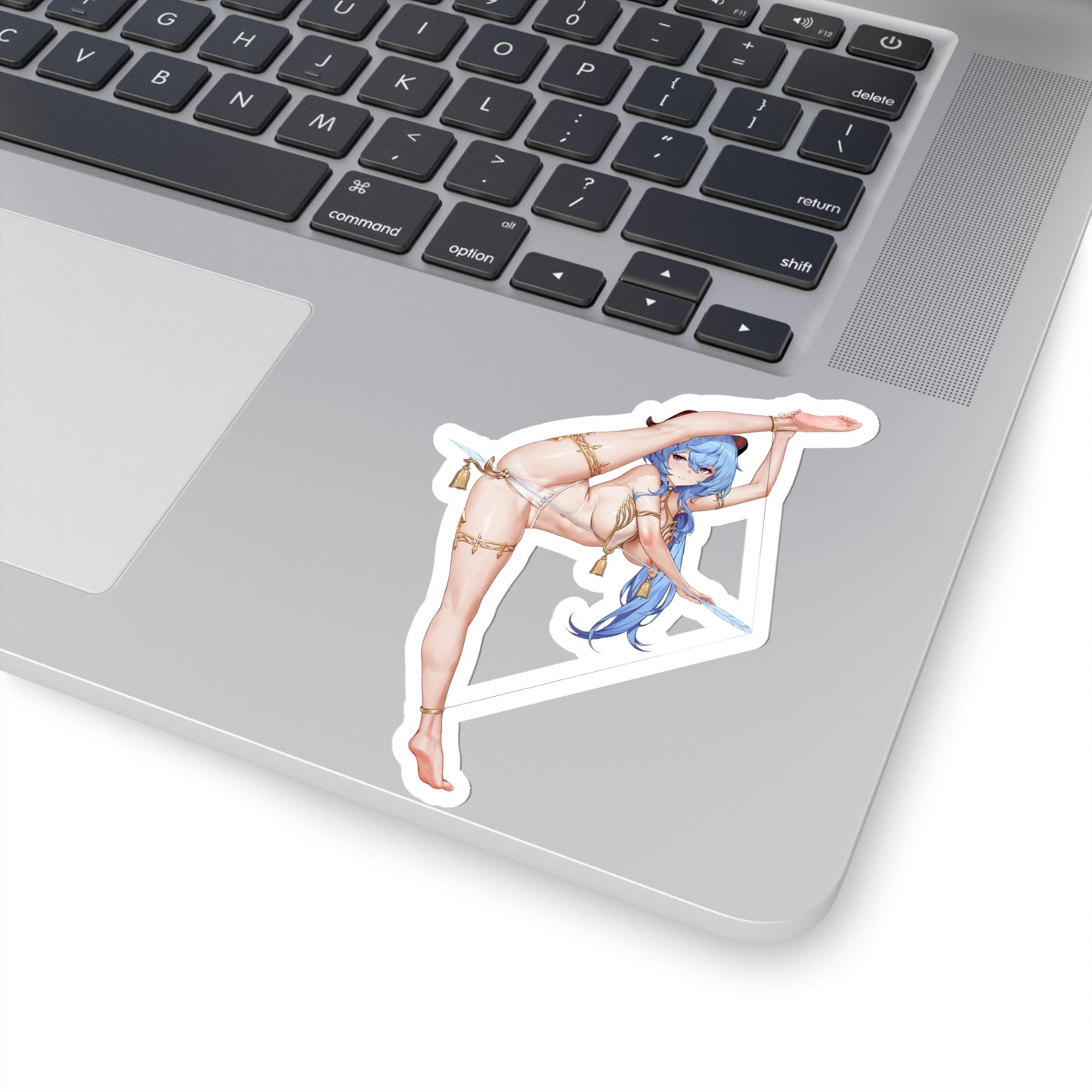 Lewd Ganyu Sticker | Kiss-Cut Sticker | Ganyu Sticker | Sexy Anime Sticker | Lewd Anime Sticker | Waifu | Otaku | Genshin Impact | Bow | Arrow | Blue Hair | Feet