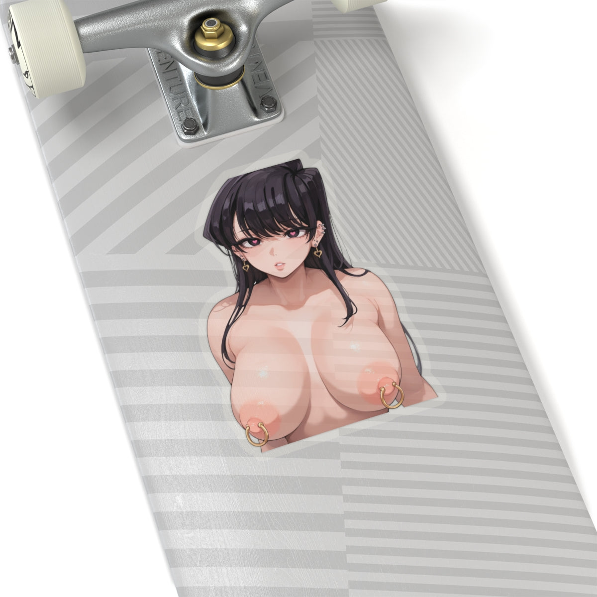 Hentai Sticker | Kiss-Cut Sticker | Komi | Nipple Piercings | Oppai