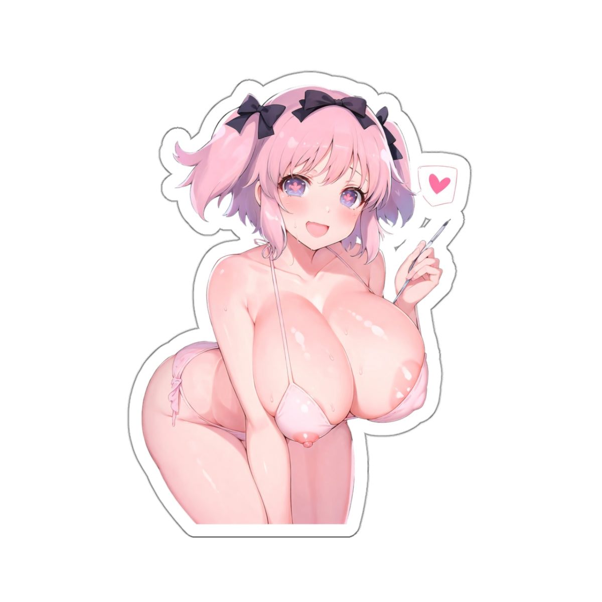 Sexy Anime Sticker | Hibari | Lewd Anime Sticker | Lewd Sticker | Sexy Waifu Sticker | Heart | kospeko
