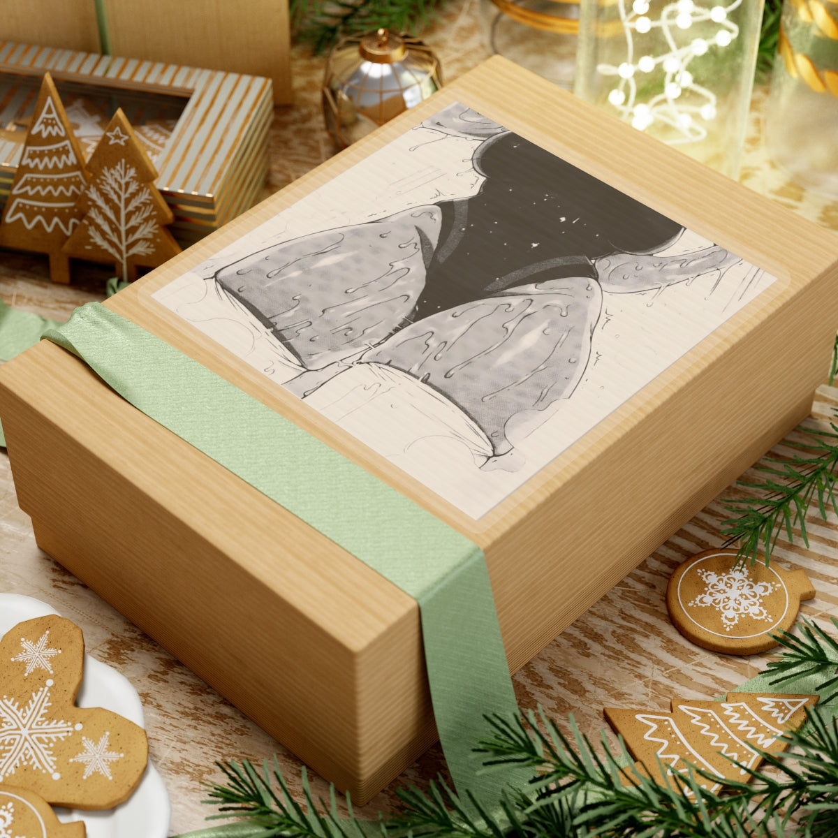 Sweaty Thighs Sticker | Aesthetic Ecchi | Black And White