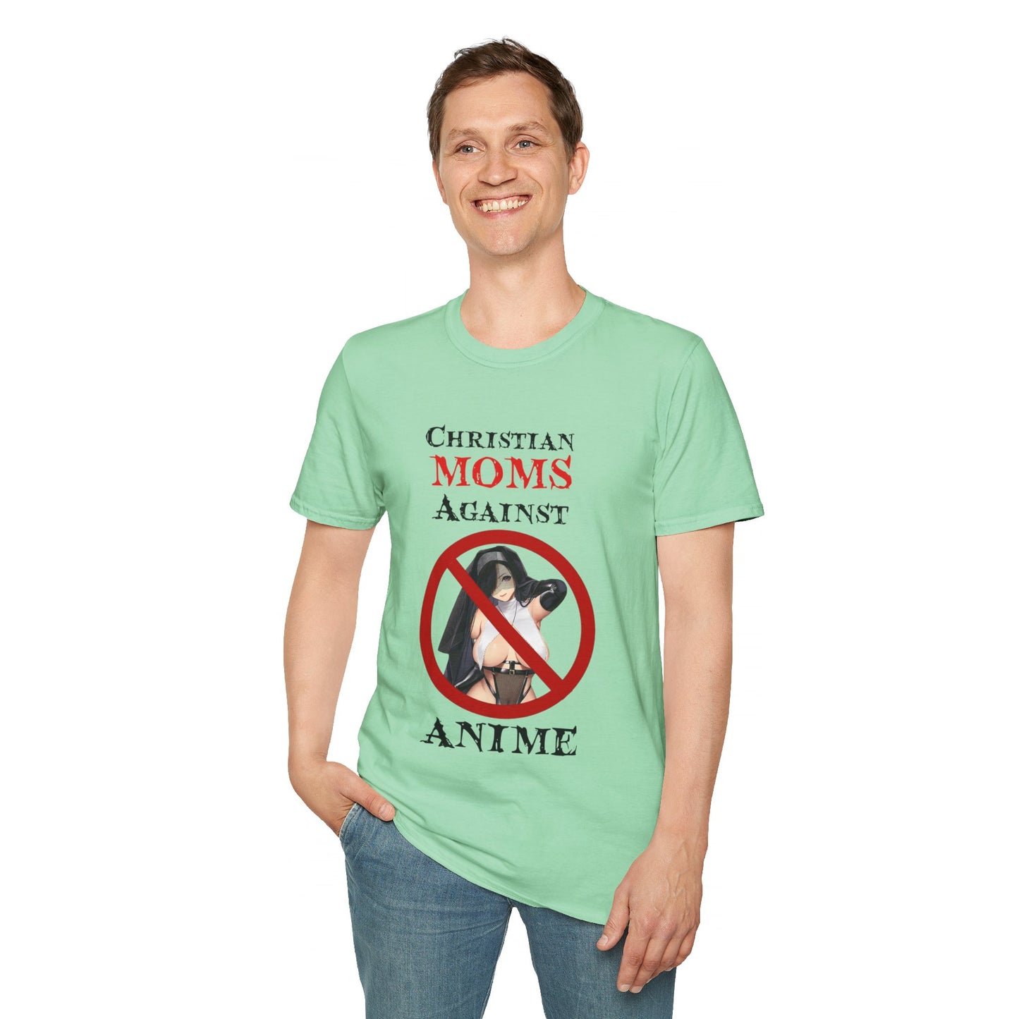 Christian Moms Against Anime | Funny Anime Shirt | Funny Tee | Weeb | Otaku | Funny