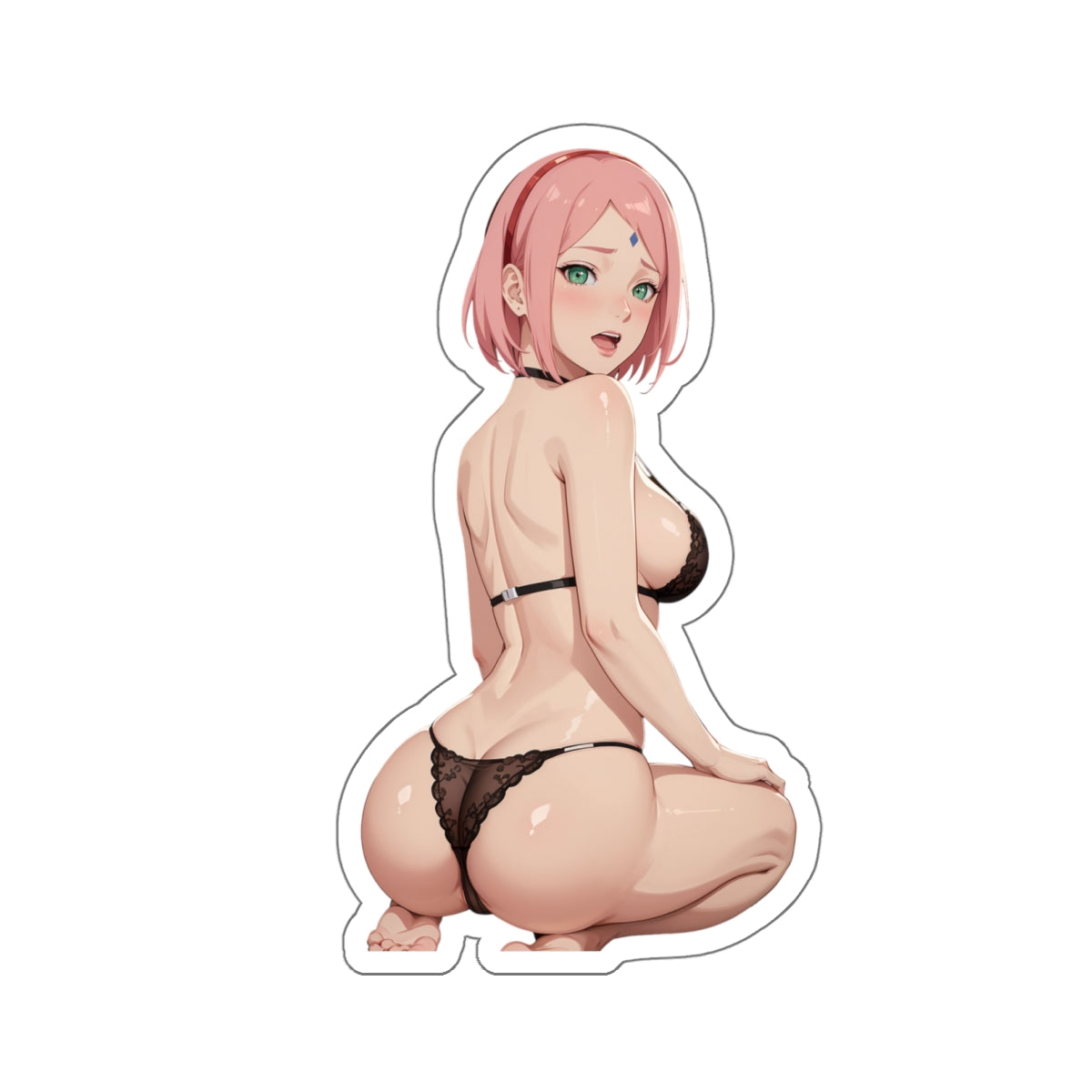 Sexy Anime Sticker | Sakura Haruno | Lewd Anime Sticker | Sakura | Lewd Sticker | Sexy Waifu Sticker | SAMSARA_AI