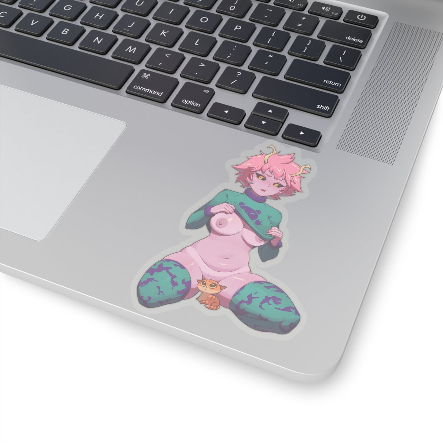 Lewd Ashido Minaa Sticker | Cat | Kitty And Tiddy Kiss-Cut Sticker | MHA Sticker | Uncensored Anime | Sexy Anime Sticker | Lewd Anime Sticker | Otaku | Waifu