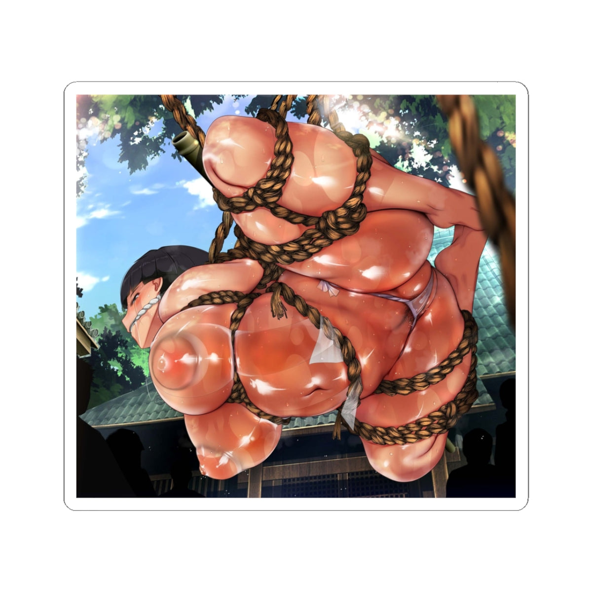 Waifu Sticker | Hentai Girls Sticker | BDSM Shibari