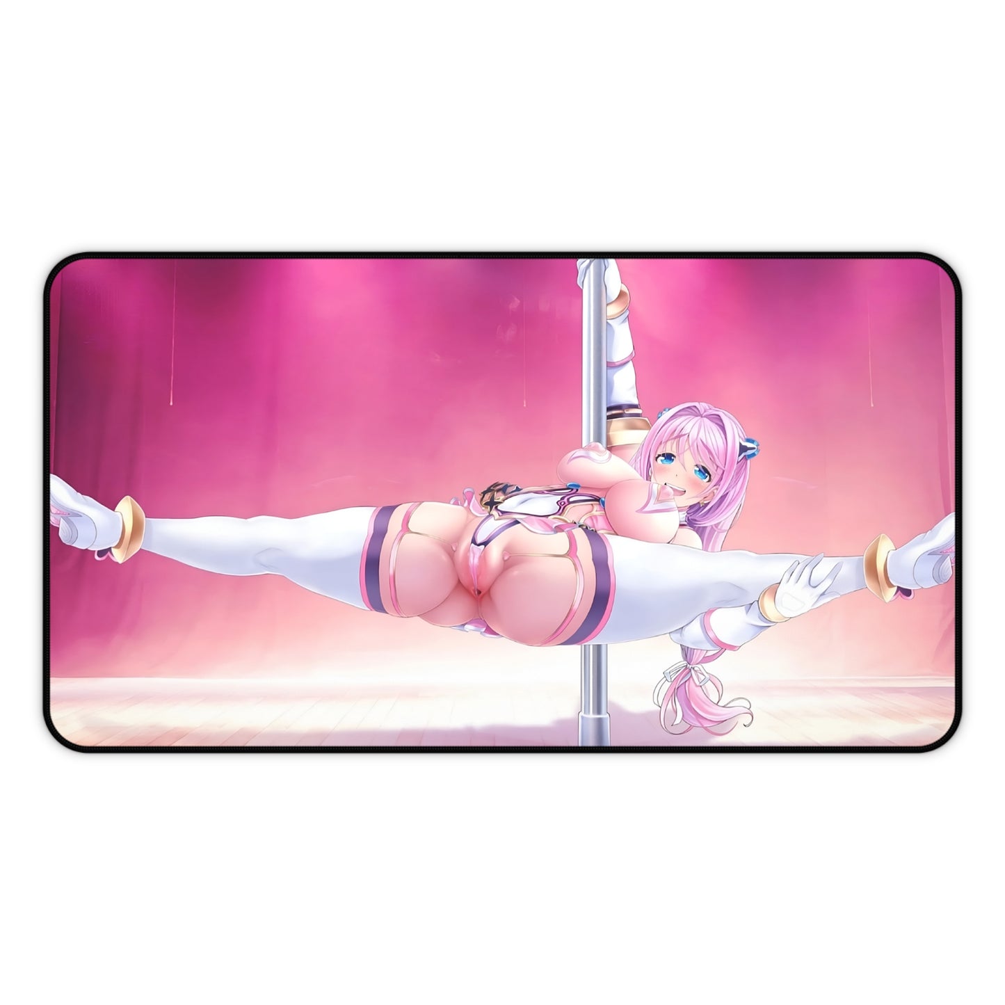 Lewd Mouse Pad | Aigan Tenshi Cheery Pink | Pole Dance | Stripper | Ecchi | Waifu | Sexy Playmat | Naughty Desk Mat