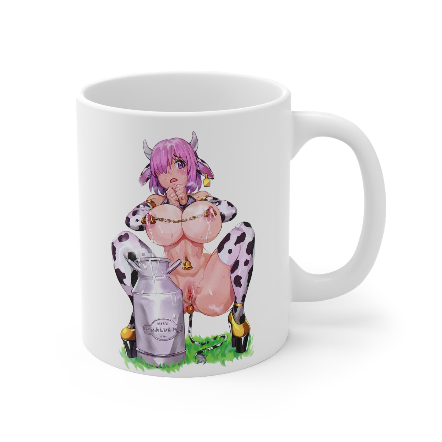 HuCow Mug | Funny Anime Mug | Lewd Anime Mug | Anal Plug | Pussy | Cow Costume