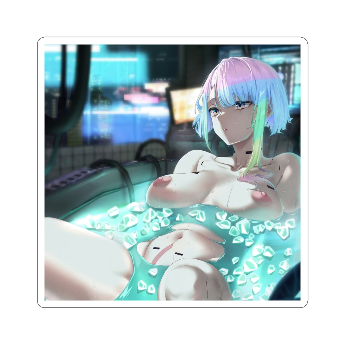 Waifu Sticker | Hentai Girls Sticker | Cyberpunk Lucy