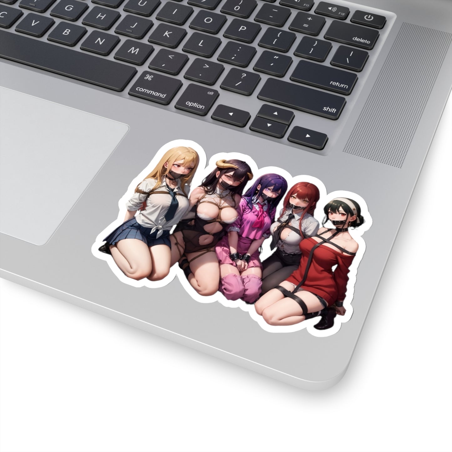 Lewd Anime Girls Sticker | Bondage | Makima | Yor | Ai Hoshino | Albedo | Marin Kitagawa | BDSM | Waifus | Kiss-Cut Sticker | Dungeon | Shibari | Sexy Anime Sticker