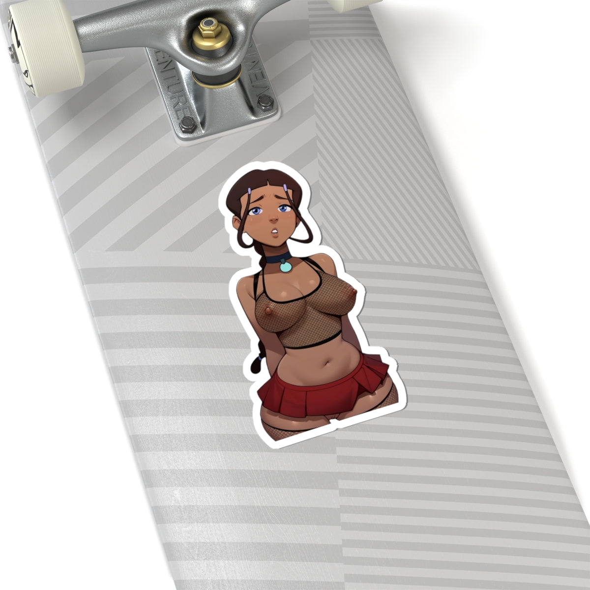Waifu Sticker | Hentai Girls Sticker | Ebony | Brown Skin