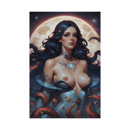 Sexy Waifu Poster | Ecchi | Tentacle Goddess