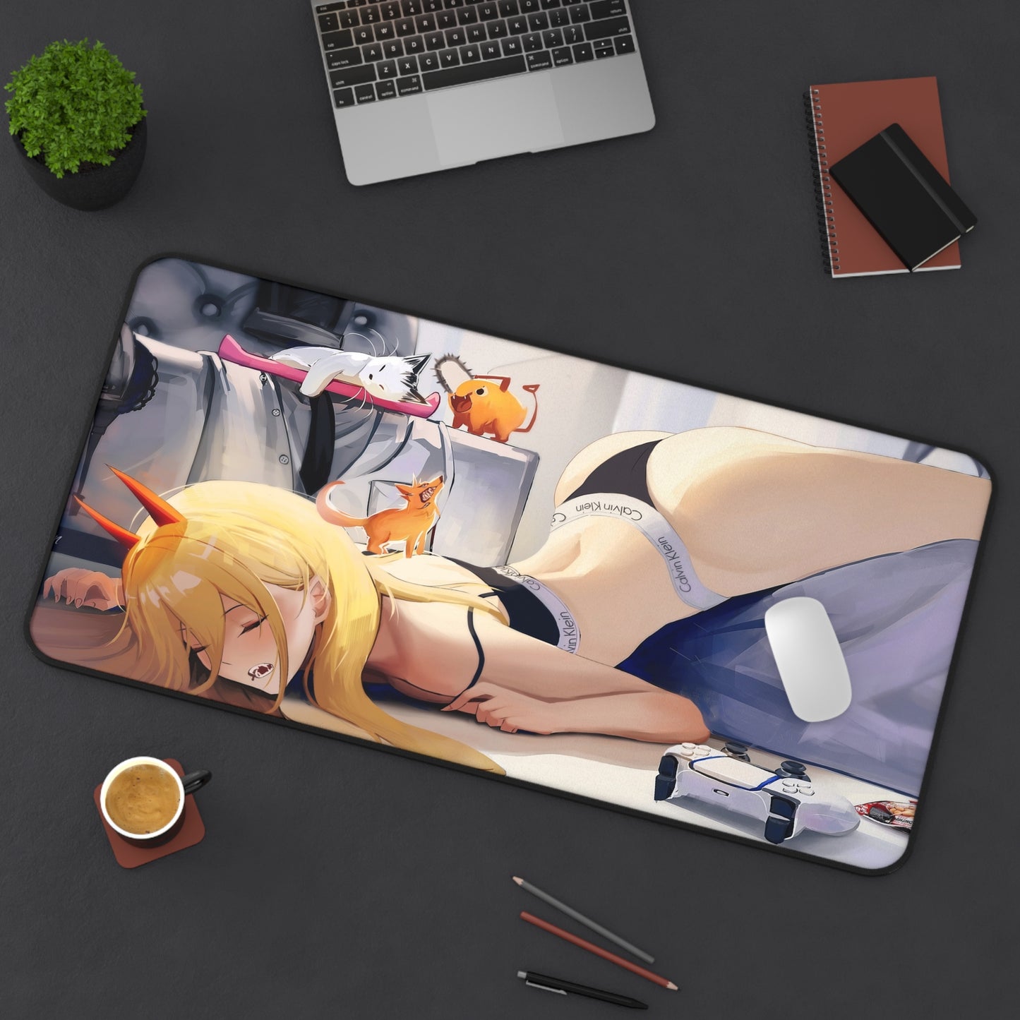 Power Mouse Pad | Chainsaw Man | Power Mousepad | Chainsaw Man Merchandise | Ecchi | Waifu | Ahegao | Sexy Playmat | Erotic