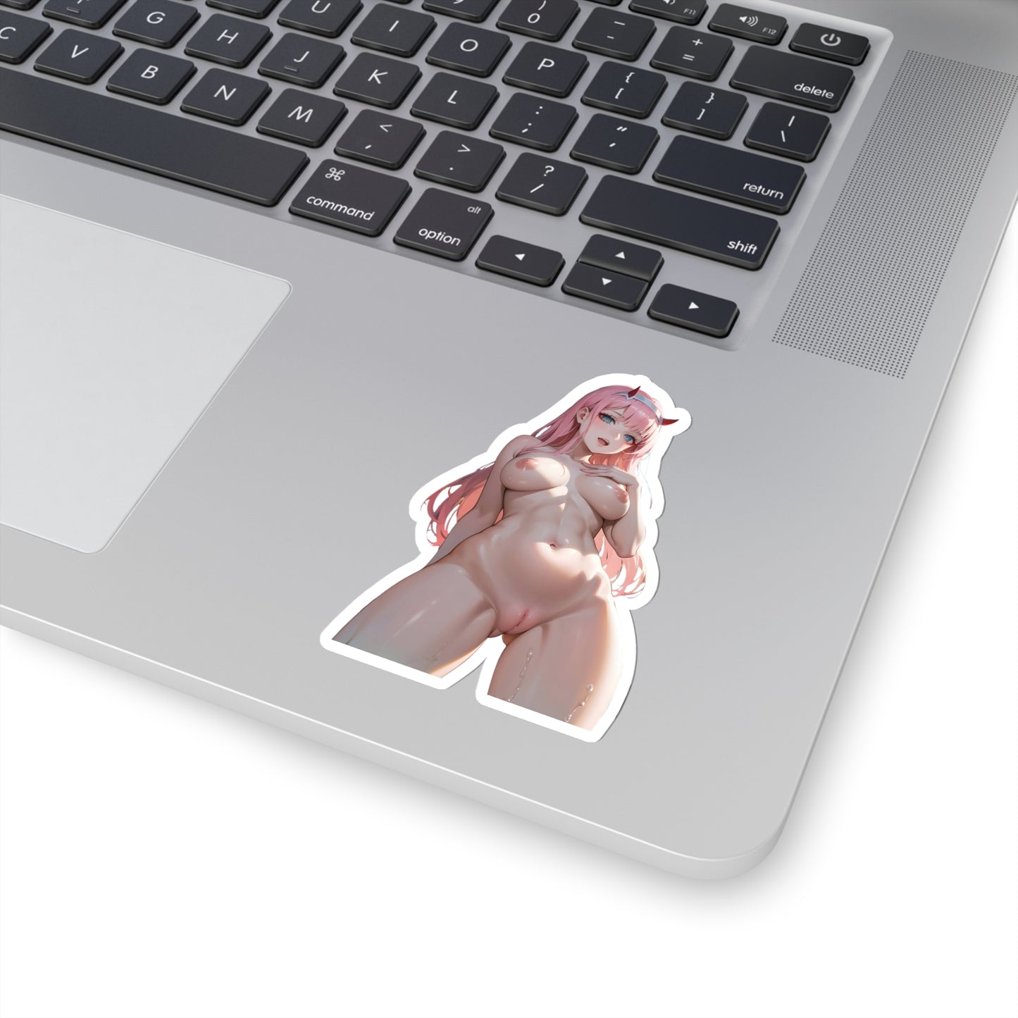 Lewd Zero 2 Sticker | Kiss-Cut Sticker | Naked Zero Two Sticker | Uncensored Anime | Lewd