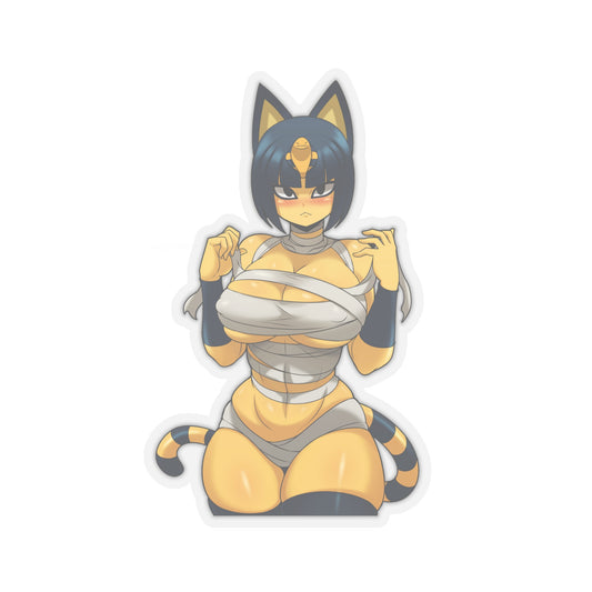 Lewd Ankha Sticker | Kiss-Cut Sticker | Sexy Anime Sticker | Lewd Anime Sticker | Lewd | Waifu | Otaku | Furry