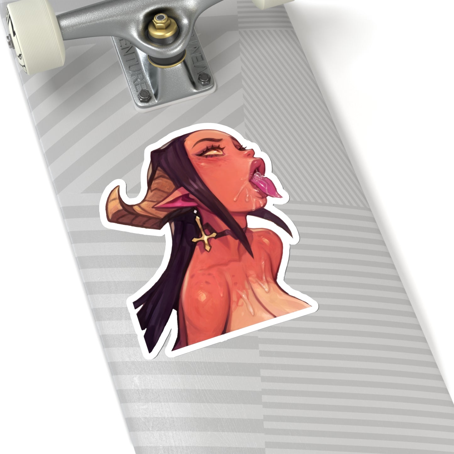 Lewd Succubus Sticker | Sexy Demon | Tounge Out | Sexy Anime Sticker | Lewd Anime Sticker | Otaku | Waifu