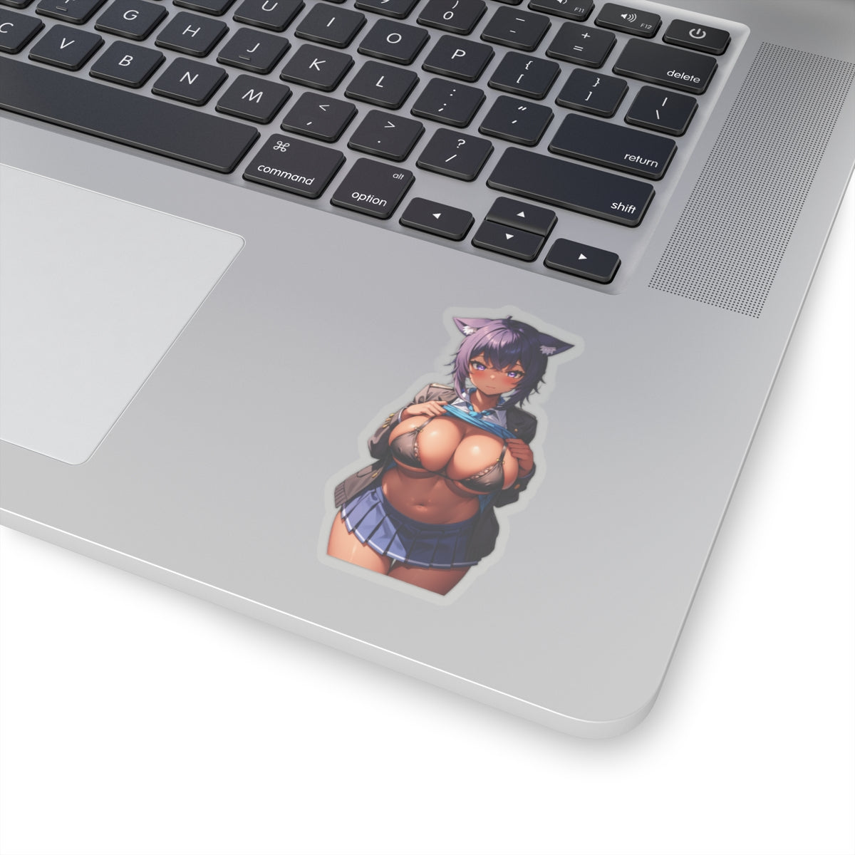 Sexy Waifu Sticker | Nekomata Okayu | Vtuber | Big Boobs | Sexy Ebony | Sexy Anime Sticker | Lewd Anime Sticker | Otaku | Waifu | Waifu Sticker