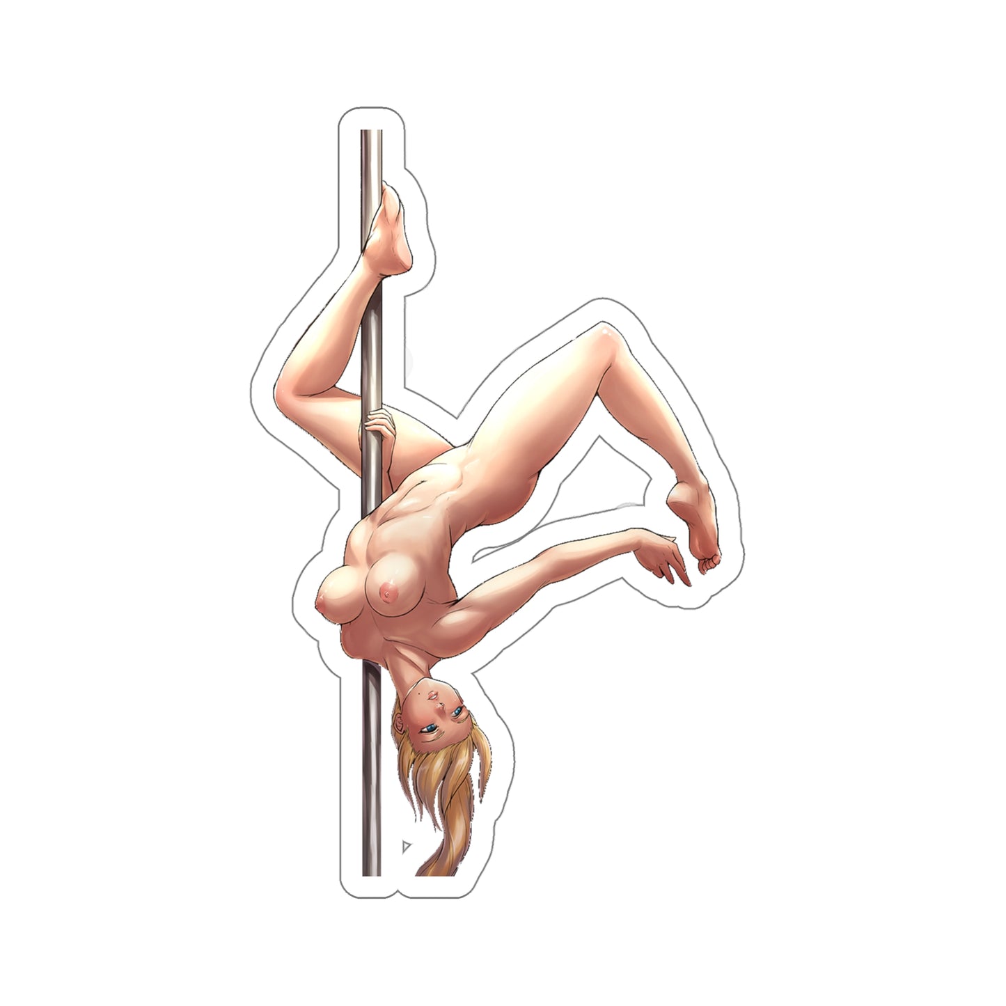 Lewd samus aran Sticker | Stripper | Nude | Sexy Anime Sticker | Lewd Anime Sticker | Otaku | Waifu | Pole Dancing | Funny Anime Sticker | Blond | Naked Anime Girl