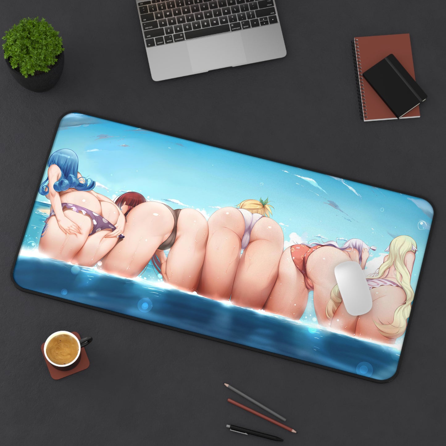 Sexy Fairy Tail Mouse Pad | Sexy Asses | Ecchi | Waifu | Ahegao | Otaku | Weeb | Lewd Anime Desk Mat | Anime Playmat