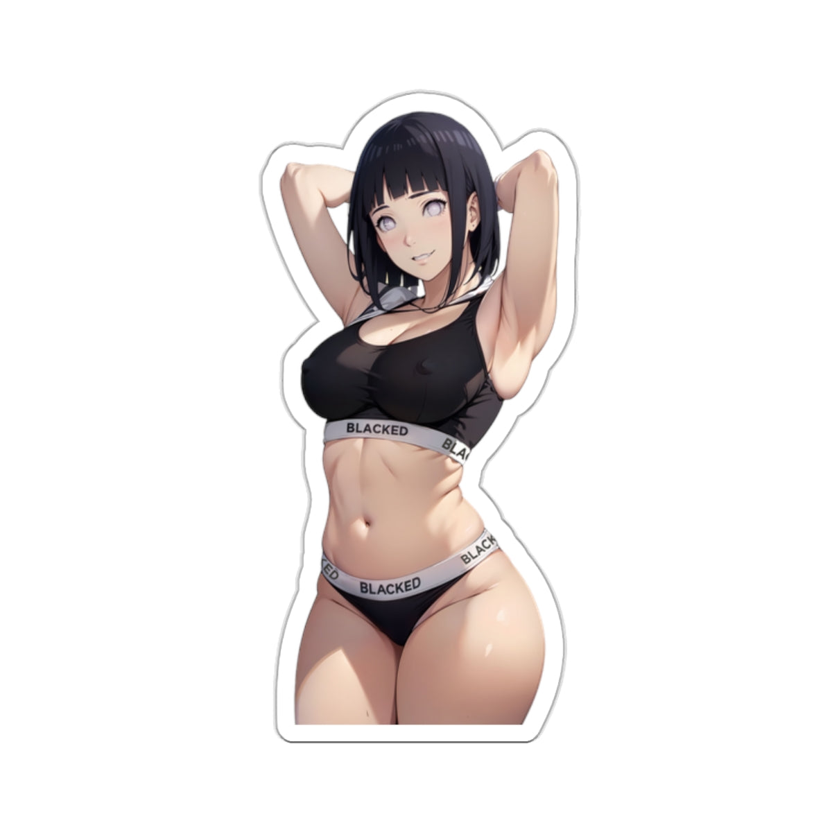 Sexy Anime Sticker | Hinata | Lewd Anime Sticker | Lewd Sticker | Sexy Waifu Sticker | Blacked | SAMSARA_AI