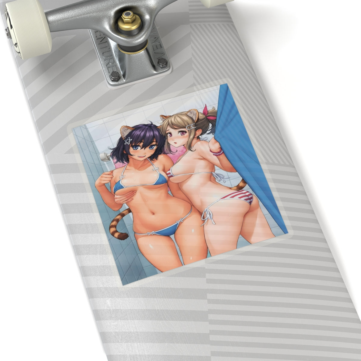 Sexy Waifus Sticker | Catgirls | Shower | Yuri