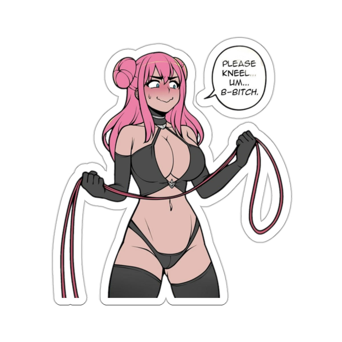 Sexy Anime Sticker | BDSM | Funny Anime Sticker | Domina | Sexy Anime Sticker | Lewd Anime Sticker | Otaku | Waifu | DDLG | Kinky