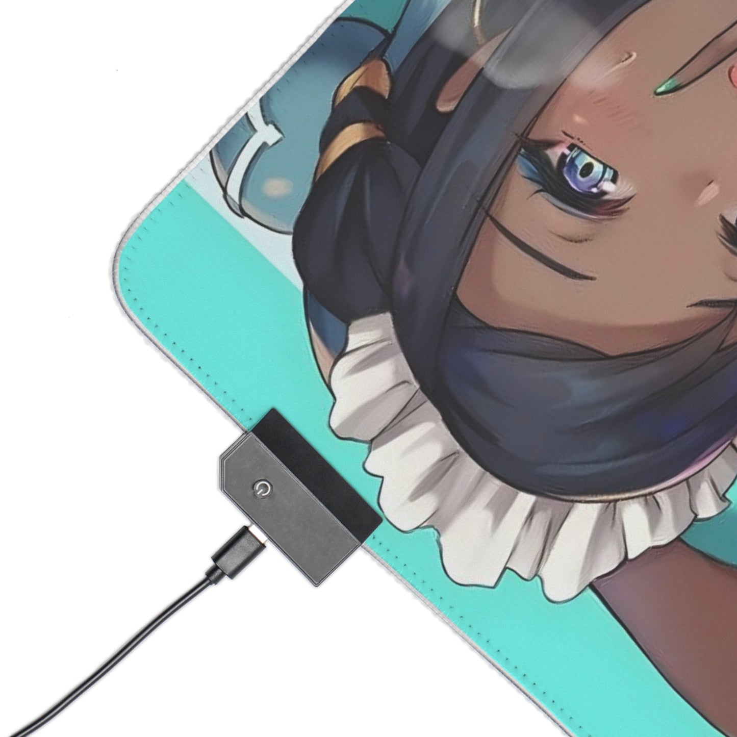 Lewd LED Mouse Pad | Nessa | Sexy Ebony Girl | Ebony | Ecchi | Waifu | Ahegao | Sexy Playmat | Erotic