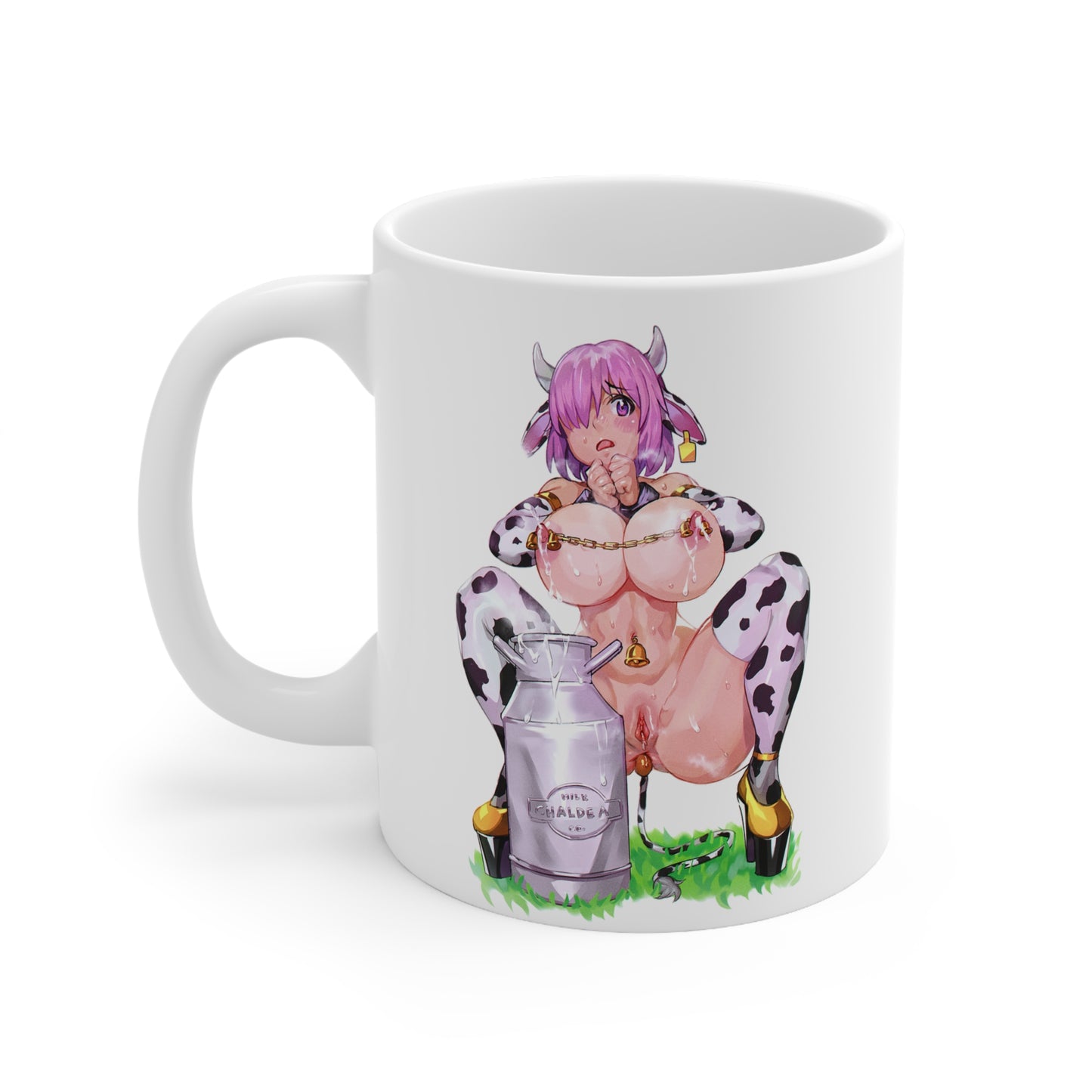 HuCow Mug | Funny Anime Mug | Lewd Anime Mug | Anal Plug | Pussy | Cow Costume