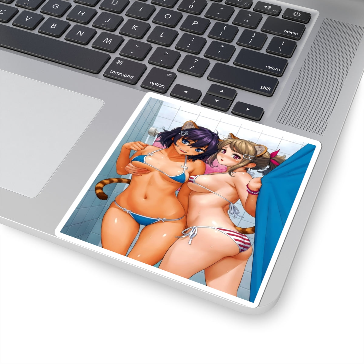 Sexy Waifus Sticker | Catgirls | Shower | Yuri