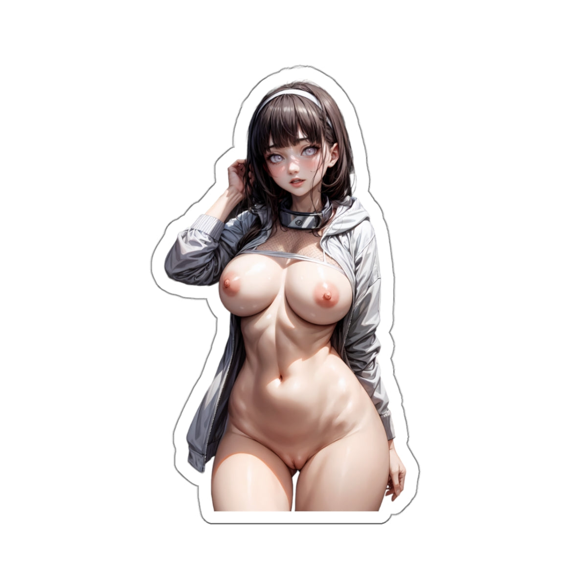 Sexy Anime Sticker | Hinata | Lewd Anime Sticker | Lewd Sticker | Sexy Waifu Sticker | Nude Anime Girl | FairyAI