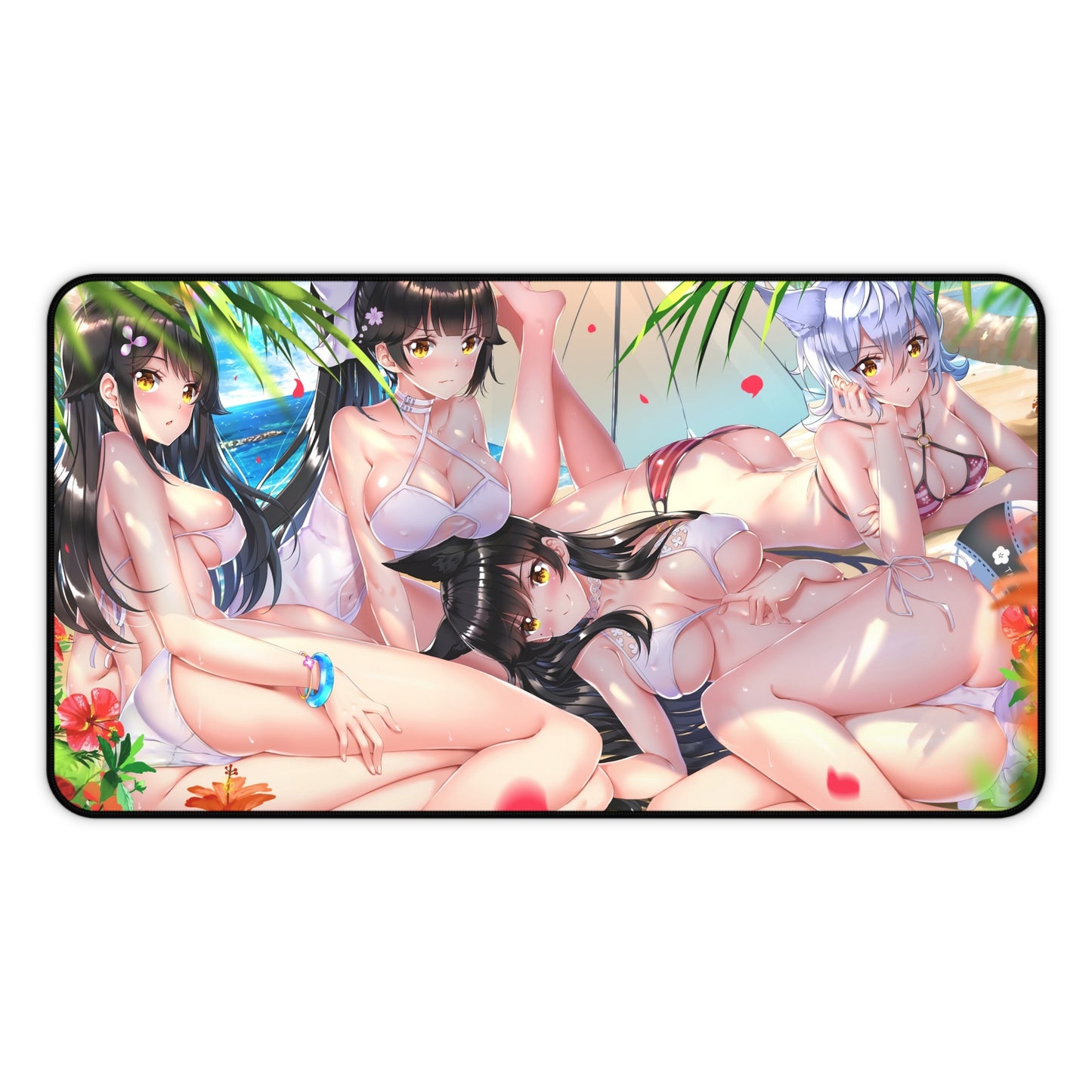 Sexy Anime Mouse Pad | Azur Lane | Hot Girls at the Beach | Ecchi | Waifu | Ahegao | Sexy Playmat | Erotic