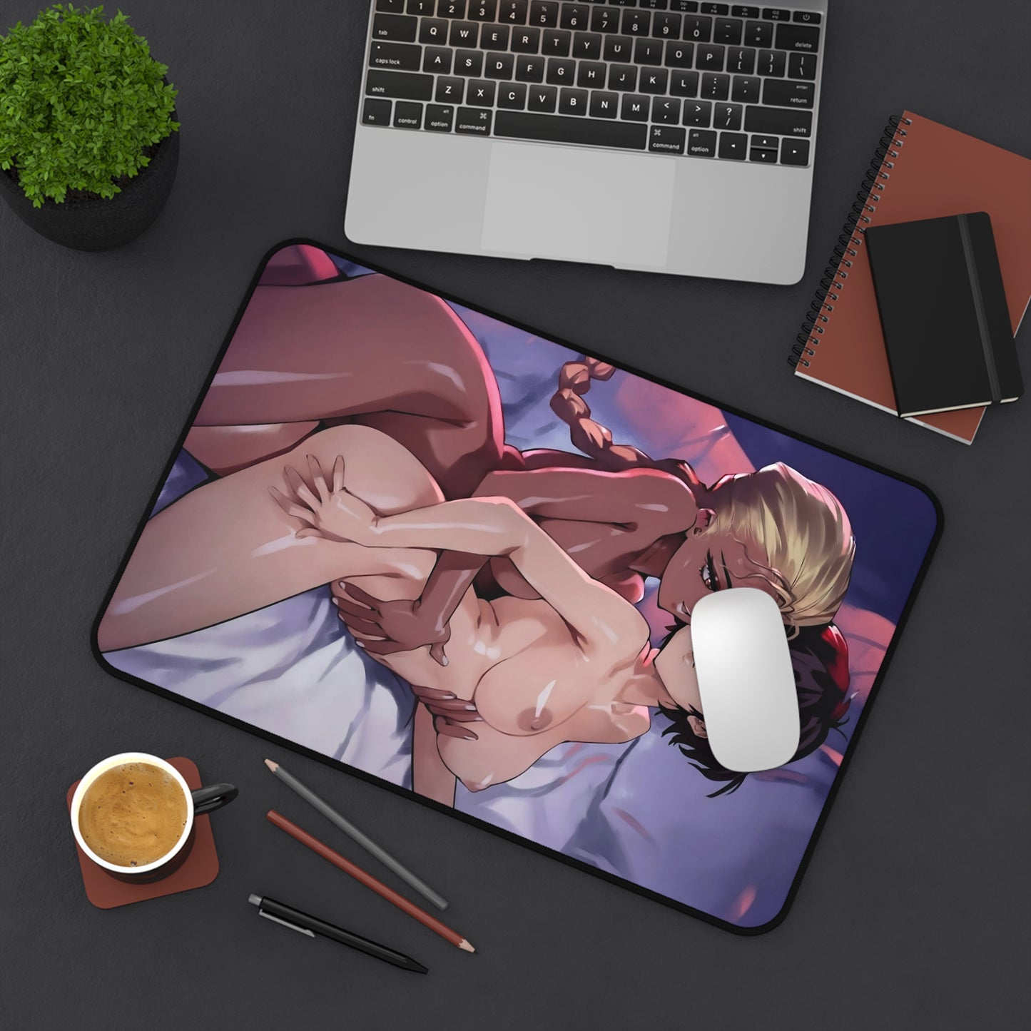 Lewd Mouse Pad | Yuri | Lesbian | Naked Girls Kissing | NSFW | Uncensored Mouse Pad | Ecchi | Waifu | Ahegao | Otaku | Beautiful