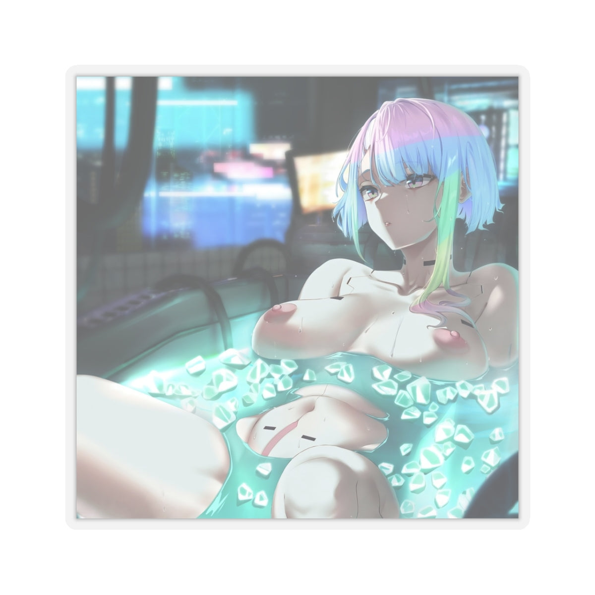 Waifu Sticker | Hentai Girls Sticker | Cyberpunk Lucy