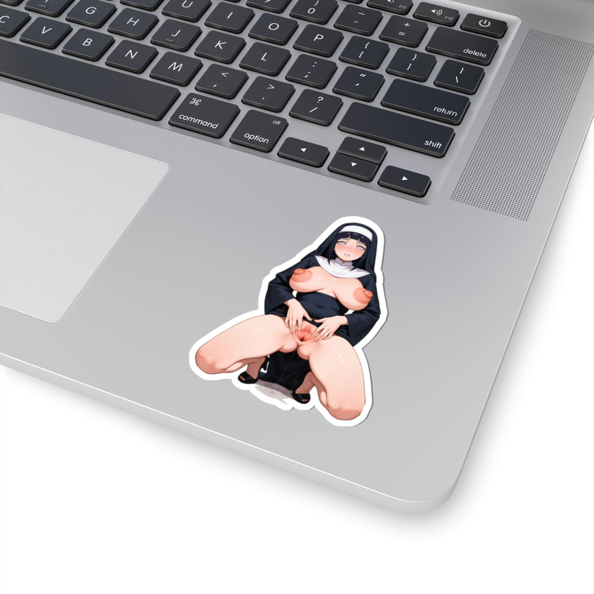 Waifu Sticker | Hentai Girls Sticker | Lewd Nun Pussy Spread Long Nipples